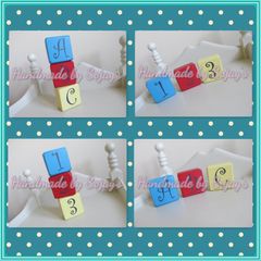 Unisex Nursery ABC 123 Baby Blocks