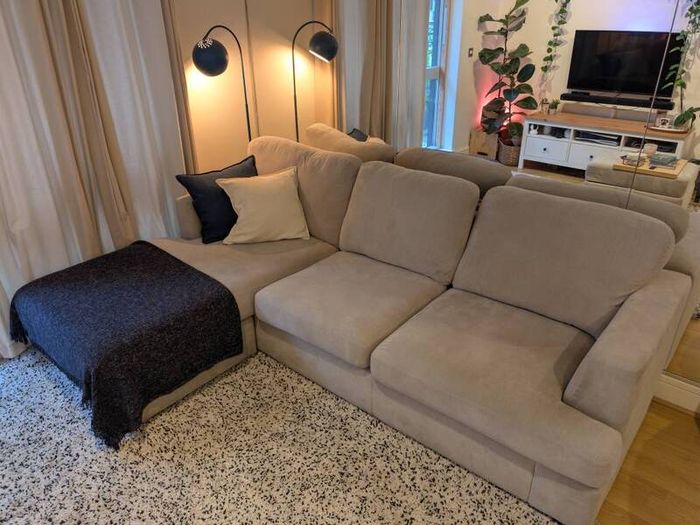 DFS Grey L-Shaped Sofa