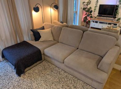 DFS Grey L-Shaped Sofa