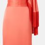 BNWT occasion asymmetric midi dress with fringe hem Image 2