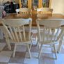 Solid wood kitchen table and chairs set Image 5