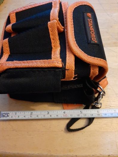 New tool pouch tag attached