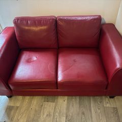 Red Leather Couch