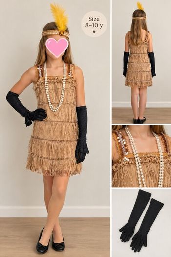 1920s Flapper Girl Fancy Dress Costume