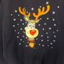 Fruit of the loom reindeer Xmas sweatshirt size 2xl Image 2