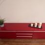 Tv Cabinet High Gloss Red Image 2