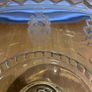 Large Vintage Crystal Cut Bowl Image 8