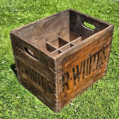 Vintage Wooden R. Whites Lemonade Crate