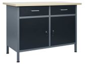 Workbench Black 120x60x85 cm Steel