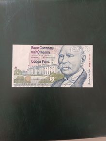 Irish 50 Pound Note - Douglas Hyde Series