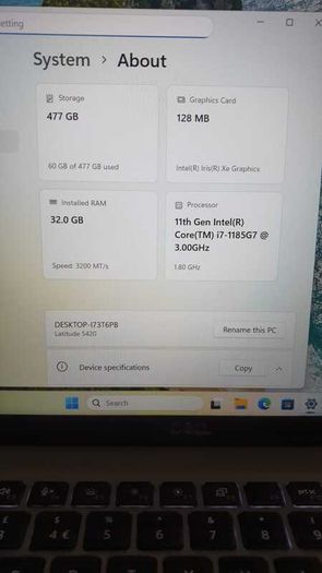 Dell Latitude 5420 | Intel Core i7-1185G7 | 32GB RAM | 512GB SSD Laptop