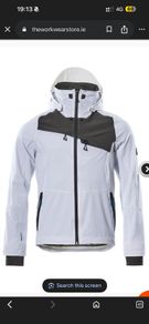 MASCOT ADVANCED Outer Shell Jacket  White/dark Anthracite waterproof and wind proof