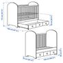 Ikea Gonatt bed/ cot with mattress and IKEA sheets Image 2