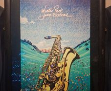 Original 1991 Winter Park Jazz Festival Poster signed by the Artist