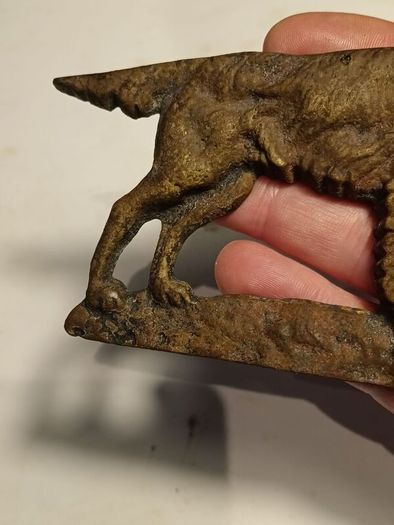Early 20th Century Brass Retriever Dog