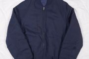 Zara Navy Blue Bomber Jacket Mens Padded Lined Size M