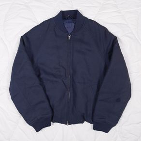Zara Navy Blue Bomber Jacket Mens Padded Lined Size M