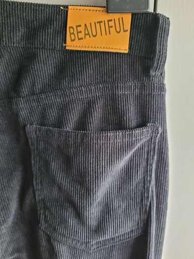 black corduroy trousers