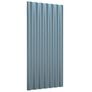 Roof Panels 12 pcs Galvanised Steel Grey 80x36 cm Image 2
