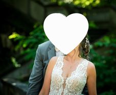 Beautiful champagne wedding dress 850