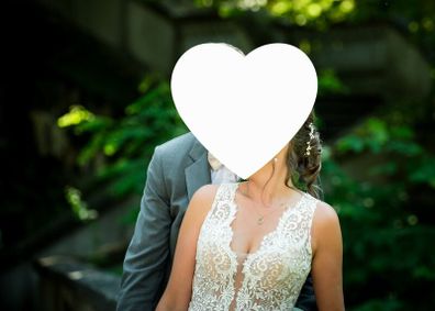Beautiful champagne wedding dress 850
