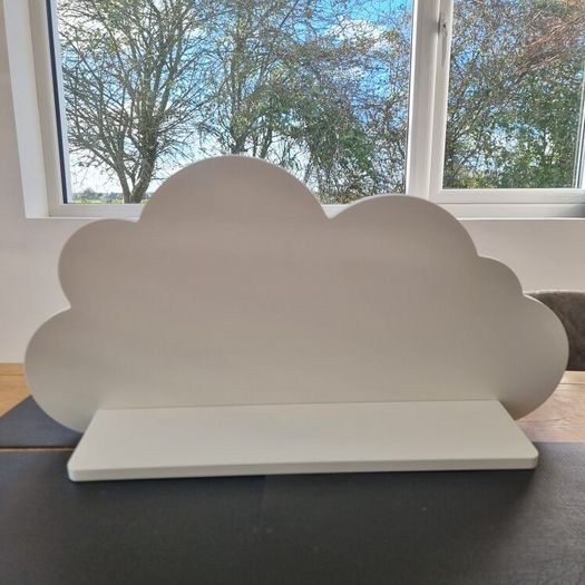 Set of two floating cloud shelves