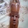 Two Old Hand Carved African Tribal Masks for sale, Measurments in the photos Image 5