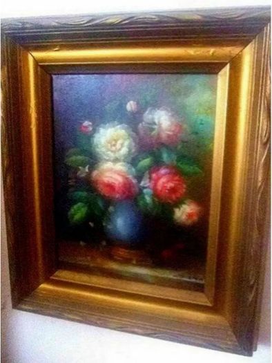 Vintage Victorian Oil Siigned 'C. Josephin'