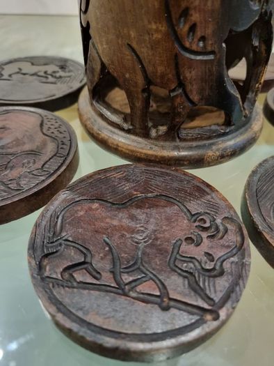 Hand  Carved Coasters