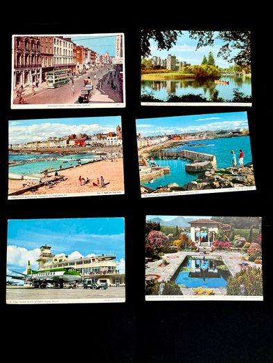 Framed Vintage Irish Postcard Collection
