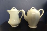Beautiful Coffee Pot and Matching Hot-Water Pot by Grindley Petalware Utilityware in the "Almond Petal" Colourway