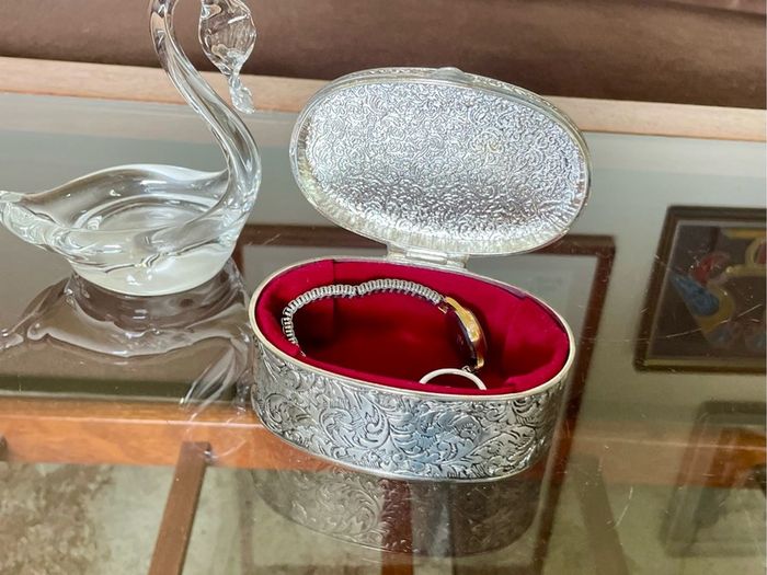 VGC Silver Plated Jewellery Box Mid 20th Century