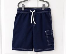 Boys navy swim shorts age 10