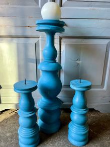 Meadows and Byrne Solid wood Candle Holder