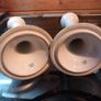 1980s vintage Limoges France candlesticks, w/ candles, D18 Image 5