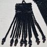 Pitch Black earrings, handbeaded Image 9