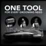 MANSCAPED The Beard Hedger Premium Men's Beard Trimmer, 20 Length Adjustable Blade Wheel, Stainless Steel T-Blade for Precision Facial Hair Trimming, Cordless Waterproof Wet/Dry Clipper Image 5