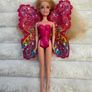 Barbie A Fairy Secret Quick Snap Fairy Fashion Mini Approx. 6" NOT Removable wings Used Please look at the pictures Image 2