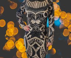 Patterned dress women