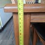 Solid oak dining room table and 6 chairs Image 4