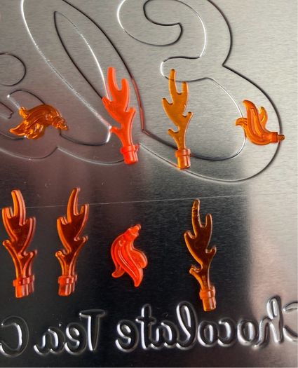 lego flame pieces castle Harry Potter etc x30