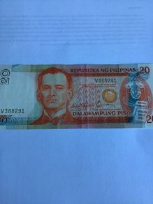 Rare Phillipines Banknote - 20 Piso