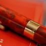 Sheaffer Crest 581 Nova Flame Red Solid 18K Gold 750 Two Tone Triumph Nib Fountain Pen Image 4
