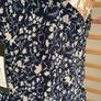 dress Bnwt shoestring strap navy patterned dress size medium baloot Image 9
