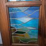 Vintage Stained Glass Doors (Pair):  Beautiful Coastal/Nautical Theme Image 10