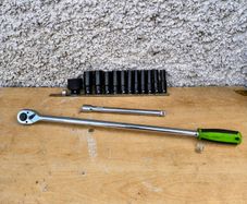 Siegen 60cm Heavy Duty Ratchet + Impact Socket Set