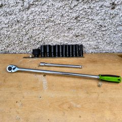 Siegen 60cm Heavy Duty Ratchet + Impact Socket Set