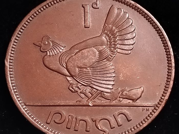 #532 - Ireland - 1946 - One Penny - KM.11