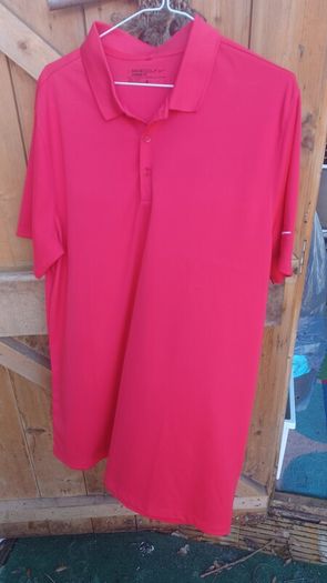 Nike red golf polo shirt XL