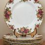 Dinner Plates Royal Albert Old Country Roses Bone China Image 2